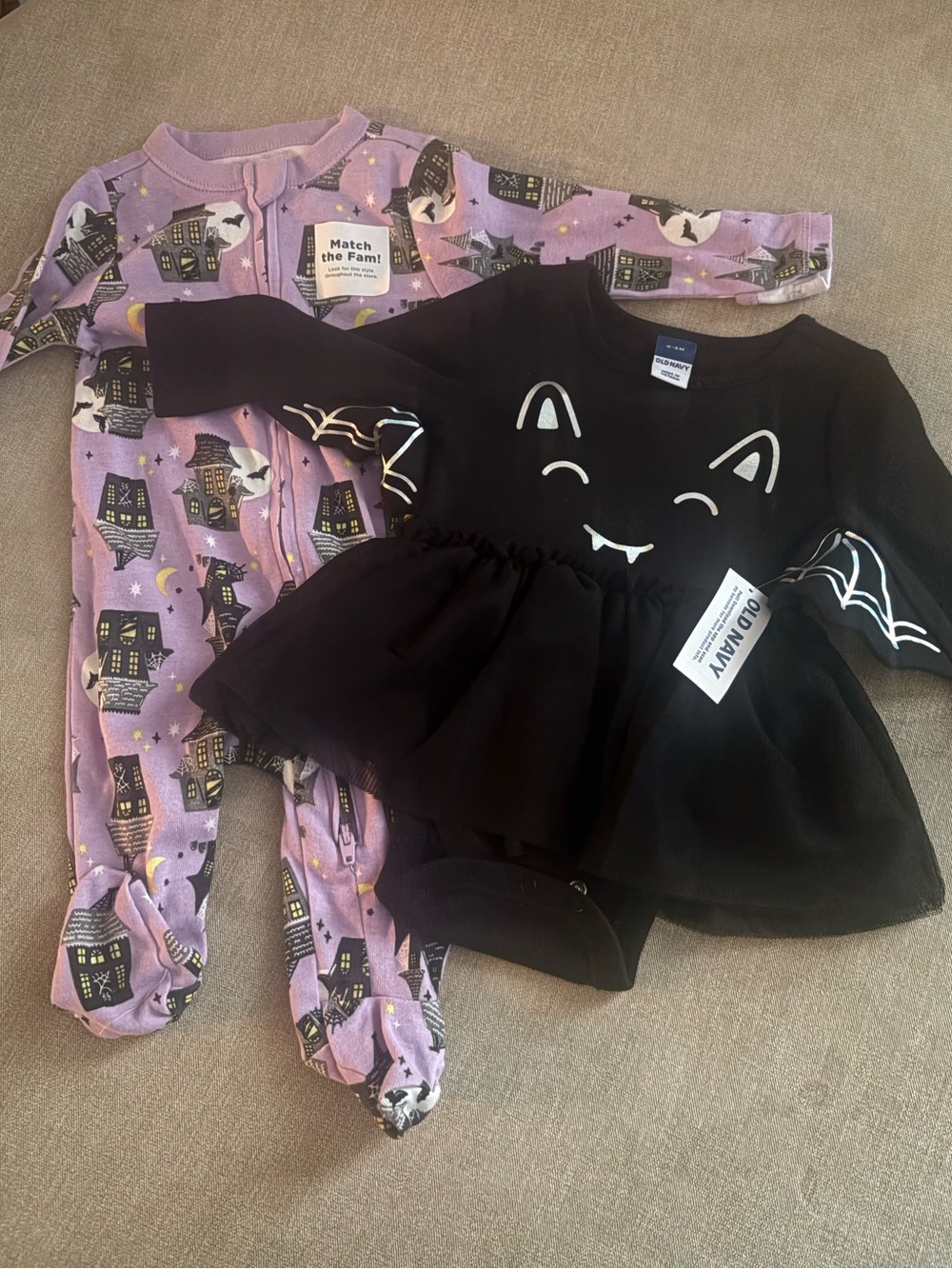 2 babygirl Halloween outfits
